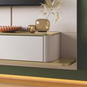 Ver imagem 3 de Painel Home Suspenso Galax Tv até 70" Polegadas Off White/campanhe