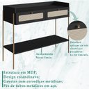 Ver imagem 3 de Aparador 2 Gavetas Palhinha 28936 Linha Oslo Nero Artesano