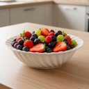 Ver imagem 2 de Saladeira Tigela Fruteira Bowl Redondo em Cerâmica 1,5l 27cm