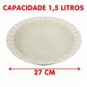 Ver imagem 4 de Saladeira Tigela Fruteira Bowl Redondo em Cerâmica 1,5l 27cm