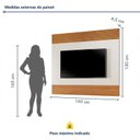 Ver imagem 3 de Rack com Painel para TV 65 Polegadas Ripado MDF 160x195cm Madri