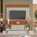 Ver imagem 1 de Rack com Painel para TV 65 Polegadas Ripado MDF 160x195cm Madri