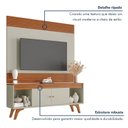 Ver mais imagens de Rack com Painel para TV 65 Polegadas Ripado MDF 160x195cm Madri