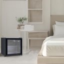 Ver mais imagens de Frigobar Expositor Vertical Hq Vidro Duplo 50 Litros Preto Hq-50fbpv 220v