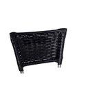 Ver imagem 3 de Kit 4 Banquetas Alta Cromada Junco Preto com Assento Preto Fortmix