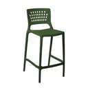 Ver imagem 1 de Banqueta Alta para Bancada e Cozinha Verde Musgo Empilhável Marte em Polipropileno Acrilys