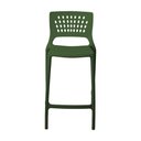 Ver imagem 3 de Banqueta Alta para Bancada e Cozinha Verde Musgo Empilhável Marte em Polipropileno Acrilys