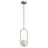 Lustre Pendente Luminaria Teto E27 Globo Oval Decoraçao Moderna Casa Sala Recepçao Apartamento Ilumi - 8