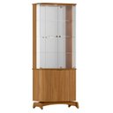 Ver imagem 2 de Cristaleira Porta de Vidro com Espelho e Led Zuni Ypê N02 - Mpozenato