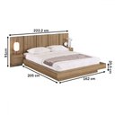 Ver imagem 4 de Cama Queen Zurique 2 Portas Mel - Art In Móveis