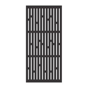 Painel Vazado Divisória Mdf London Preto Decore Painéis e Divisórias 0,60x2,60m