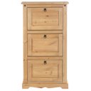 Ver imagem 1 de Sapateira Vertical Organizadora Madeira 3 Portas 15 Pares Rustico