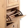 Sapateira Vertical Organizadora Madeira 3 Portas 15 Pares Rustico - 3
