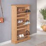 Sapateira Vertical Organizadora Madeira 3 Portas 15 Pares Rustico - 4