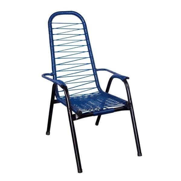 Kit 3 Cadeiras de Área e Varanda Fio Azul Fortmix - 2