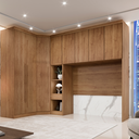 Ver imagem 2 de Guarda Roupa Modulado Casal Safira 008 em MDF com 8 Portas e 4 Gavetas Una Mobília