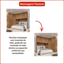 Ver imagem 4 de Guarda Roupa Modulado Casal Safira 008 em MDF com 8 Portas e 4 Gavetas Una Mobília