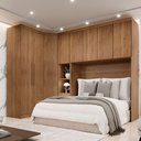 Ver imagem 1 de Guarda Roupa Modulado Casal Safira 008 em Mdf com 8 Portas e 4 Gavetas