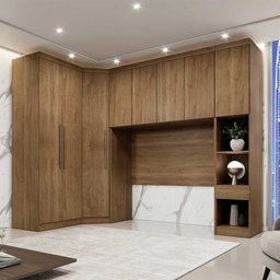 Guarda Roupa Modulado Casal Safira 008 em Mdf com 8 Portas e 4 Gavetas - 2