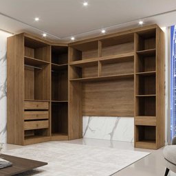 Guarda Roupa Modulado Casal Safira 008 em Mdf com 8 Portas e 4 Gavetas - 3