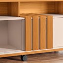 Ver imagem 6 de Rack Bancada de Tv 50 Pol 136cm Graci Cinamomo/off White - Hb Móveis