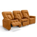 Ver imagem 6 de Poltrona do Papai Reclinável 3 Lugares Sala de Cinema Pequim Manual PU Whisky G23 - Gran Belo