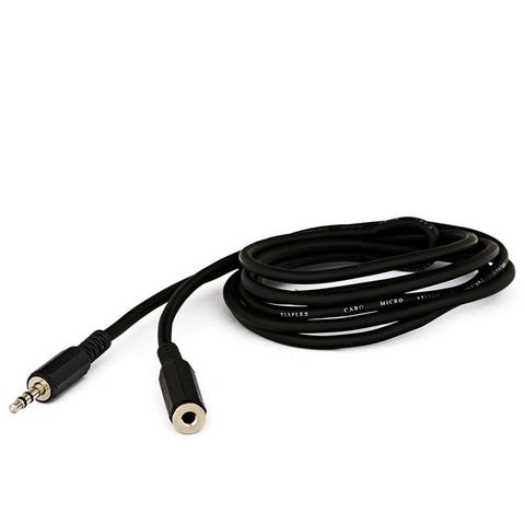 Cabo Extensão Fone de Ouvido Plug P2 - 4 Metros