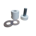 Ver imagem 3 de Prolongador Alumínio Mini Bolt Tampa Lisa 25,4x25 - Branco