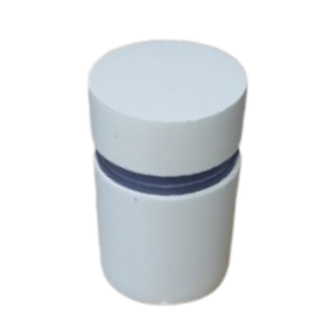 Prolongador Alumínio Mini Bolt Tampa Lisa 25,4x25 - Branco