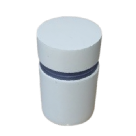 Prolongador Alumínio Mini Bolt Tampa Lisa 25,4x25 - Branco