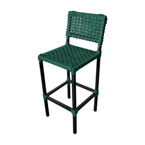 Banqueta Aluminio com Corda Naútica Area Externa Gourmet