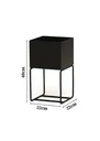 Ver imagem 2 de Cachepot para Plantas - 22x22x40 - Preto