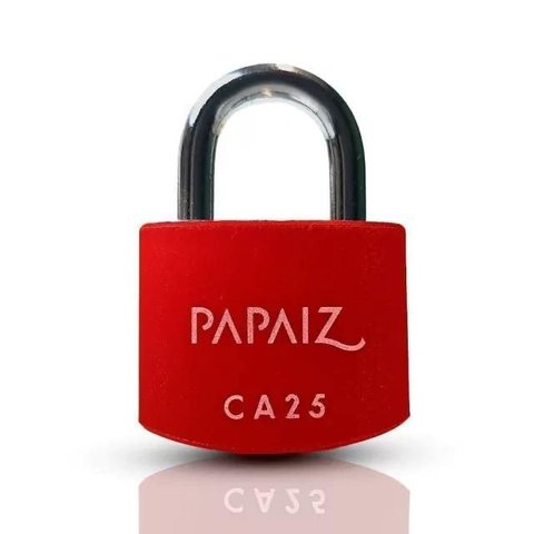 Cadeado em Alumínio de 25mm Ca25 Vermelho