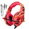 Headset Gamer Fone Profissional Compatível C/Celular Ps4 xbox Onikuma K1 - Vermelho - 2