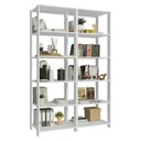 Ver mais imagens de Estante Armário Multiuso para Escritório 118cm 10 Prateleiras Branco Madesa