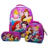 Mochila Princesas Disney + Lancheira Térmica + Estojo (kit) Xeryus Kit Mochila Princesas Disney - 1