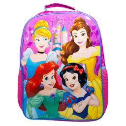 Mochila Princesas Disney + Lancheira Térmica + Estojo (kit) Xeryus Kit Mochila Princesas Disney - 2 Mochila Princesas Disney + Lancheira Térmica + Estojo (kit) Xeryus Kit Mochila Princesas Disney - 2
