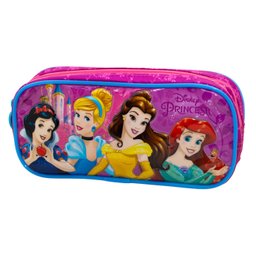 Mochila Princesas Disney + Lancheira Térmica + Estojo (kit) Xeryus Kit Mochila Princesas Disney - 6 Mochila Princesas Disney + Lancheira Térmica + Estojo (kit) Xeryus Kit Mochila Princesas Disney - 6