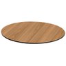 Tampo De Madeira Redondo Para Mesa De Jantar 0,70M Com Borda Preta Tatu Bola Móveis TATU BOLA MOVEIS - 1