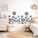 Ver imagem 1 de Adesivo Parede Jardim Preto 58x105 Quarto Sala Cozinha