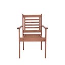 Ver mais imagens de Mesa Oitavada com Furo para Ombrelone com 4 Cadeiras Poltronas Madeira Maciça