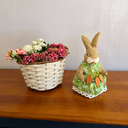 Ver imagem 3 de Coelha Páscoa Sisal - Vestido Floras Cenouras