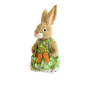 Ver imagem 1 de Coelha Páscoa Sisal - Vestido Floras Cenouras