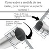 Suporte De Teto Para Varão Simples 19 Mm Cromado - 4
