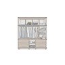 Guarda Roupa Londres Triplex 4 Portas 6 Gavetas com Maleiro Luapa Móveis - 2