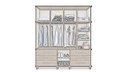 Ver imagem 2 de Guarda Roupa Londres Triplex 4 Portas 6 Gavetas com Maleiro Luapa Móveis