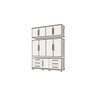 Guarda Roupa Londres Triplex 4 Portas 6 Gavetas com Maleiro Luapa Móveis - 3