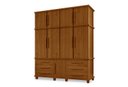 Ver imagem 1 de Guarda Roupa Londres Triplex 4 Portas 6 Gavetas com Maleiro Luapa Móveis