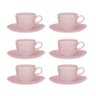 Cj 6 Xícaras de Chá 220ml C Pires - Pink Sand - Oxford - 2