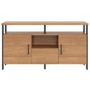 Ver imagem 3 de Aparador Buffet para Sala de Jantar 2 Portas Industrial Marion D03 Freijó Preto Fosco - Lyam Decor